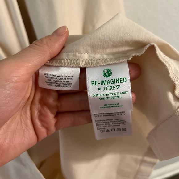 NWT J.Crew Puff-Sleeve Side-Cutout Mini Dress Lightweight Chino Size 22 Sold Out - Picture 10 of 13